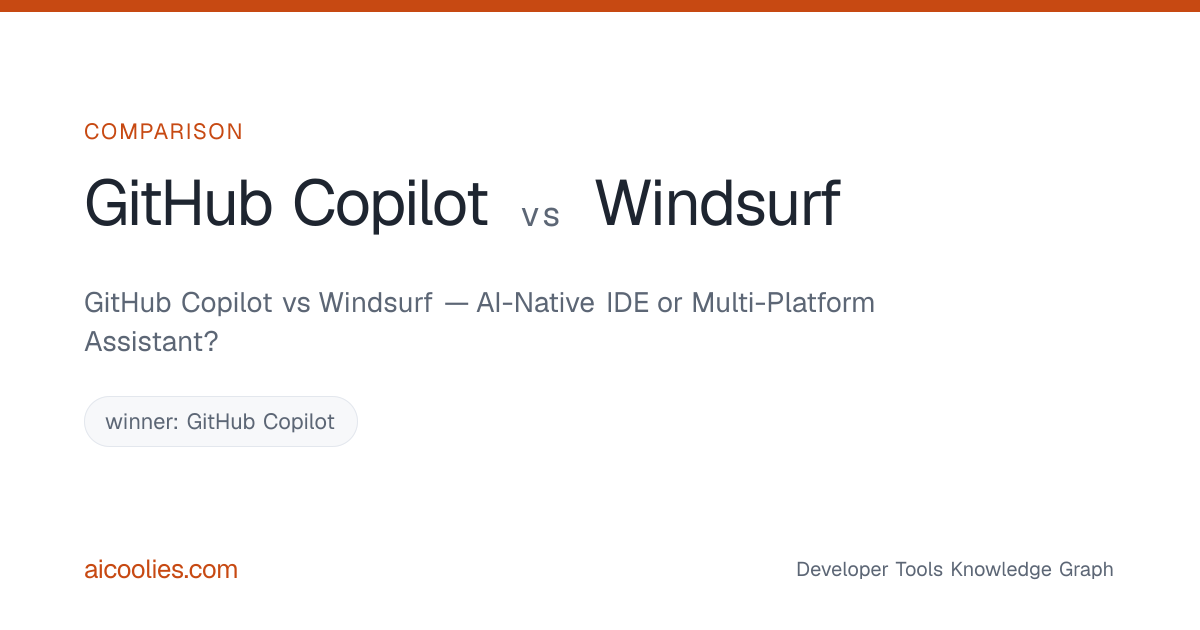 GitHub Copilot vs Windsurf — AI-Native IDE or Multi-Platform Assistant ...