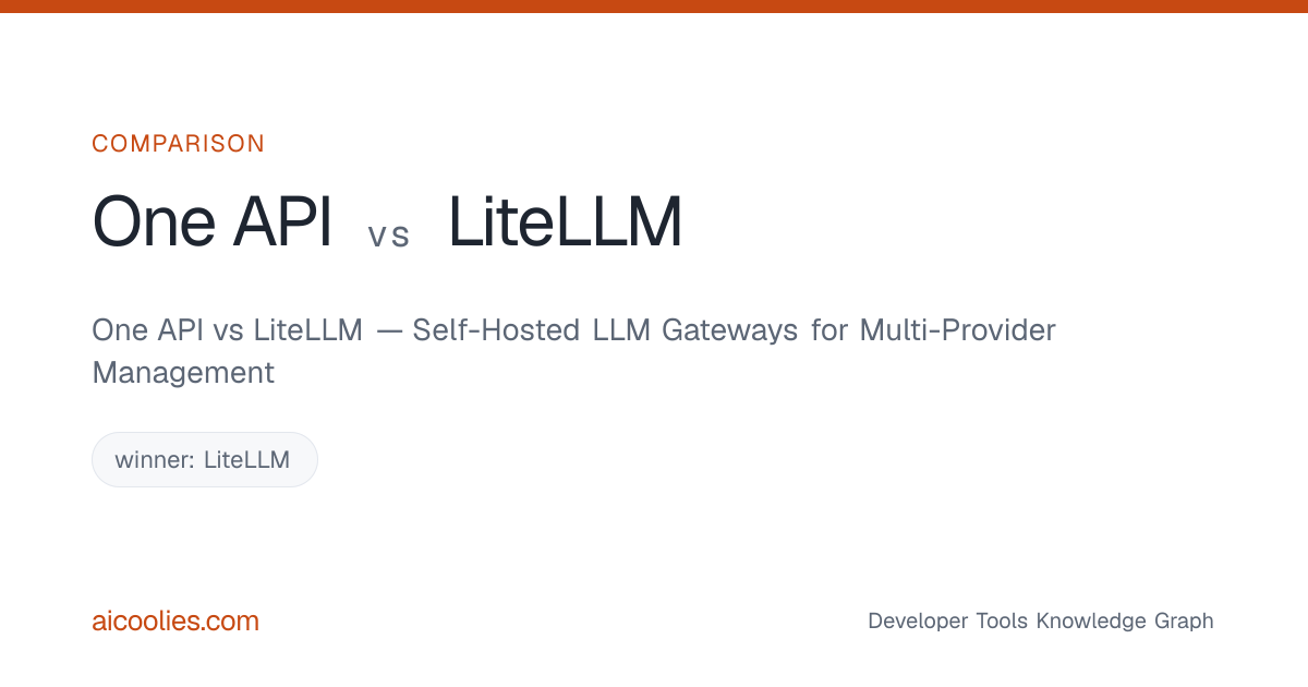 Api Rabia Mult One API vs LiteLLM — Self-Hosted LLM Gateways for Multi-Provider ...