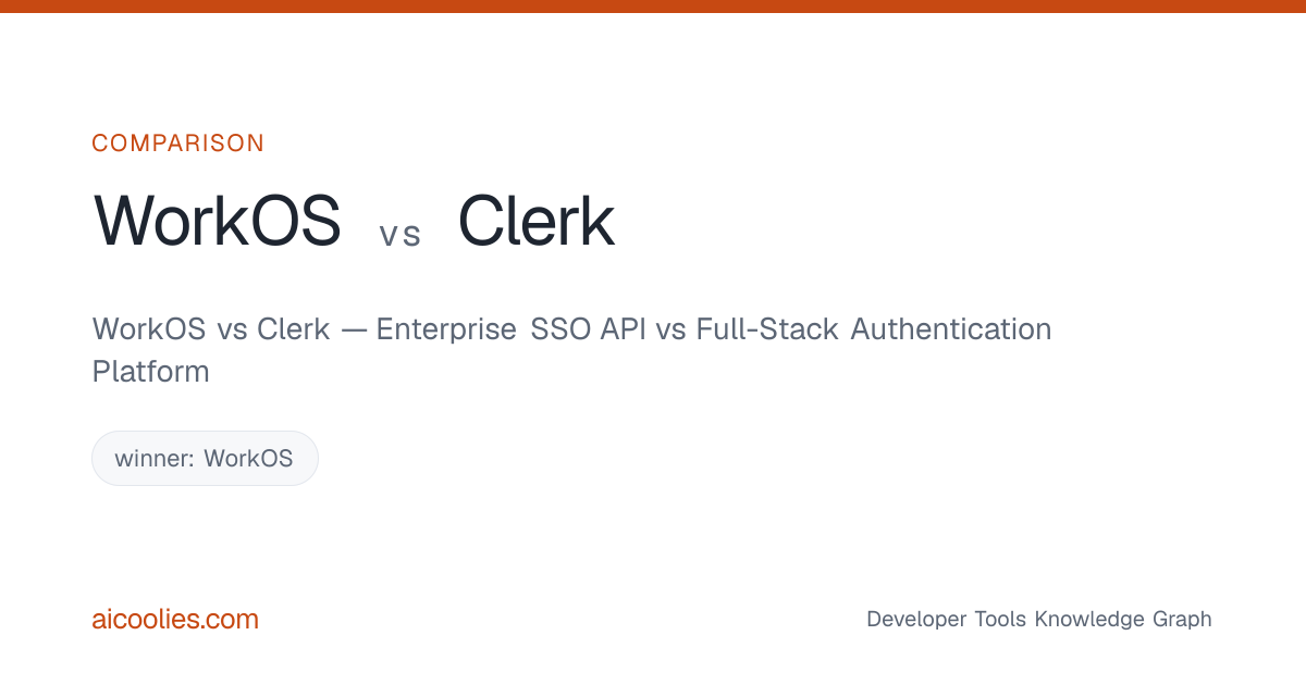 WorkOS vs Clerk — Enterprise SSO API vs Full-Stack Authentication ...