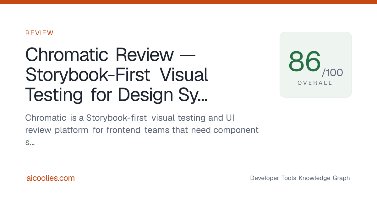 Chromatic Review — Storybook-First Visual Testing for Design Systems ...