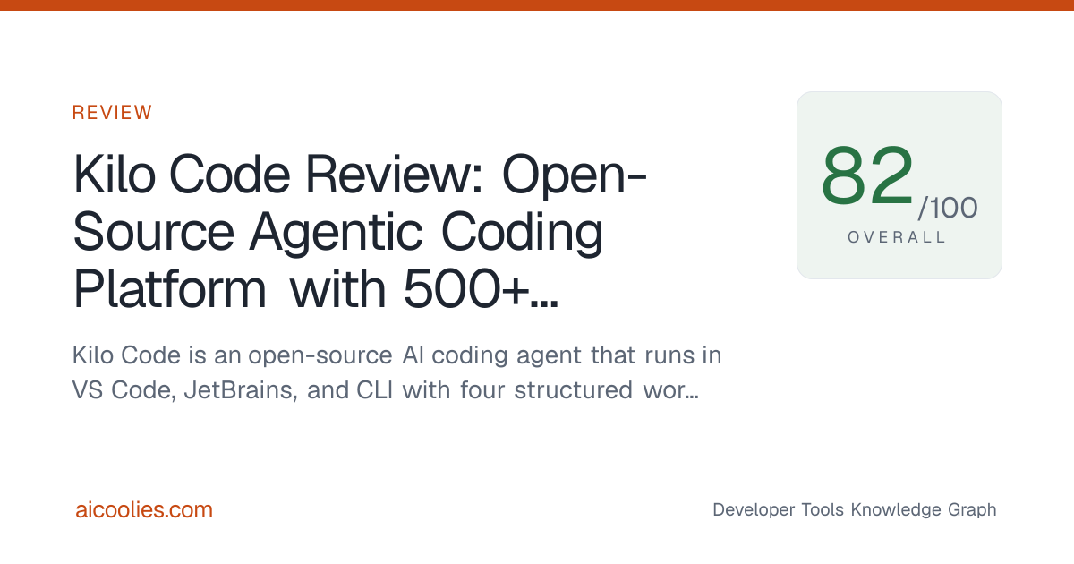 Kilo Code Review: Open-Source Agentic Coding Platform with 500+ Model ...