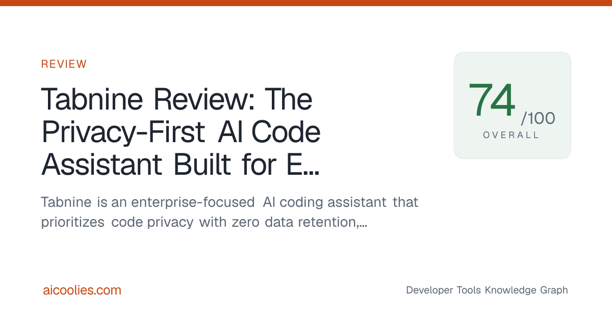 Tabnine Review: The Privacy-First AI Code Assistant Built for ...