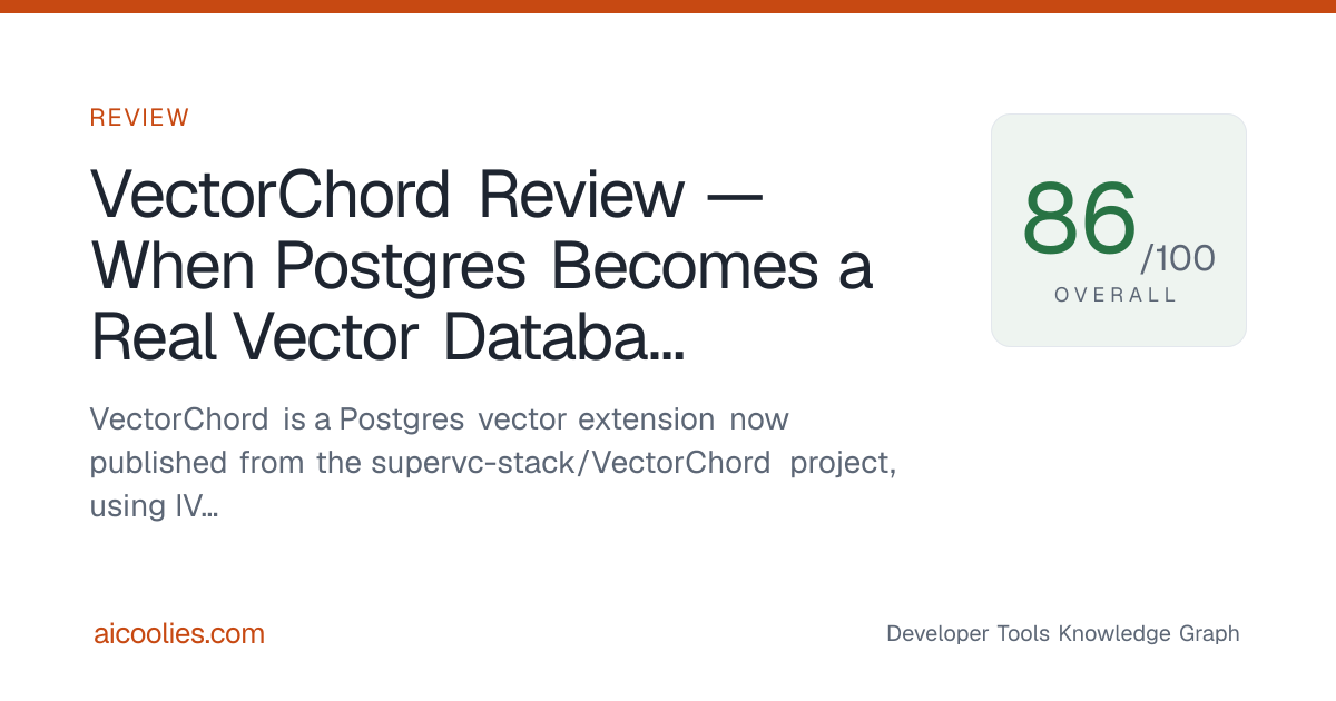 VectorChord Review — When Postgres Becomes a Real Vector Database ...