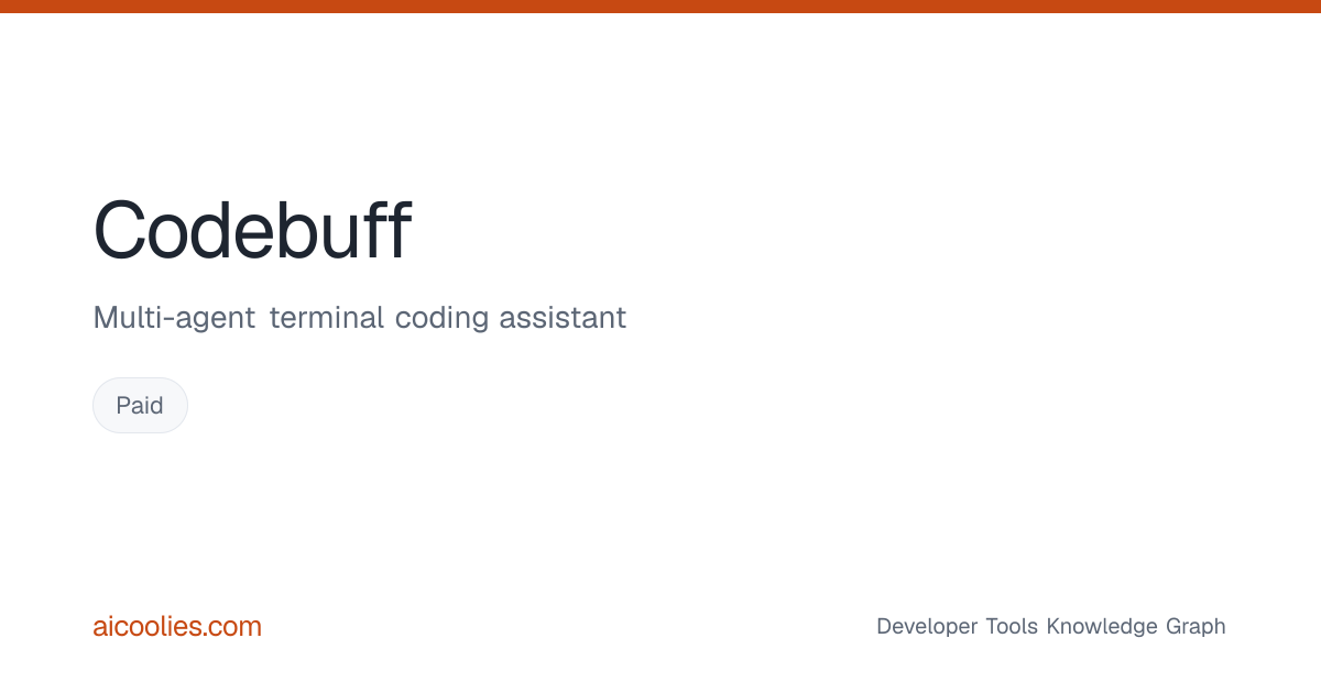 Codebuff: Features, Pricing & Alternatives — aicoolies