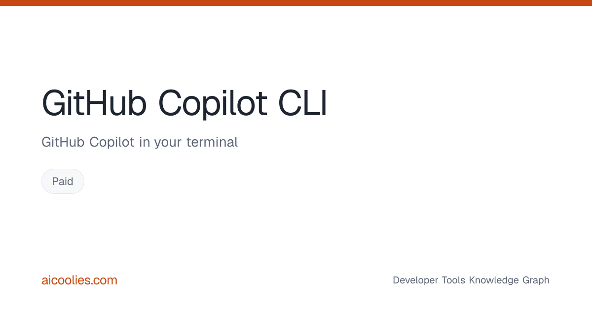 GitHub Copilot CLI: Features, Pricing & Alternatives — aicoolies