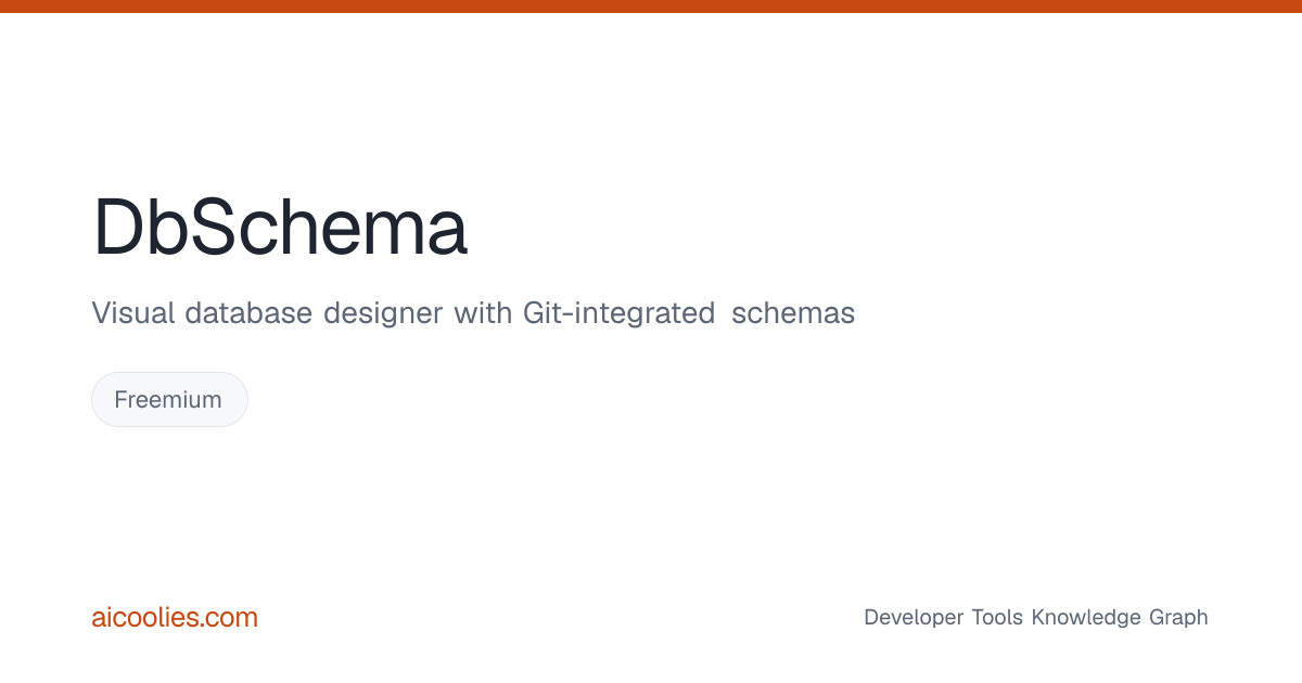 DbSchema: Features, Pricing & Alternatives — aicoolies