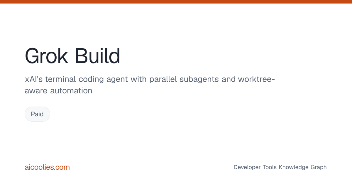 Grok Build Grok Build: Features, Pricing & Alternatives — aicoolies