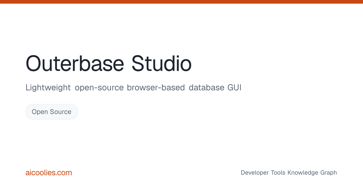 Outerbase Studio: Features, Pricing & Alternatives — aicoolies